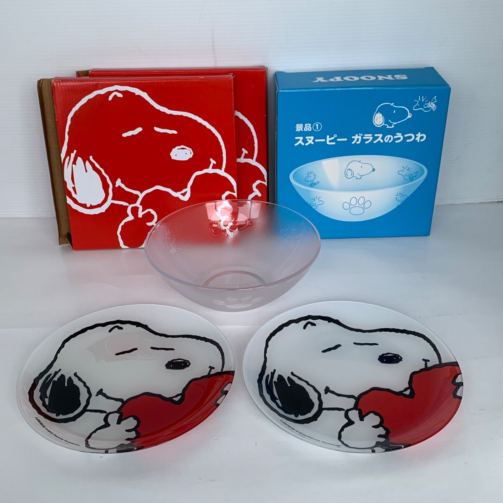 スヌーピーガラスの器 新品 SNOOPY スヌーピー ガラス器 ガラス鉢