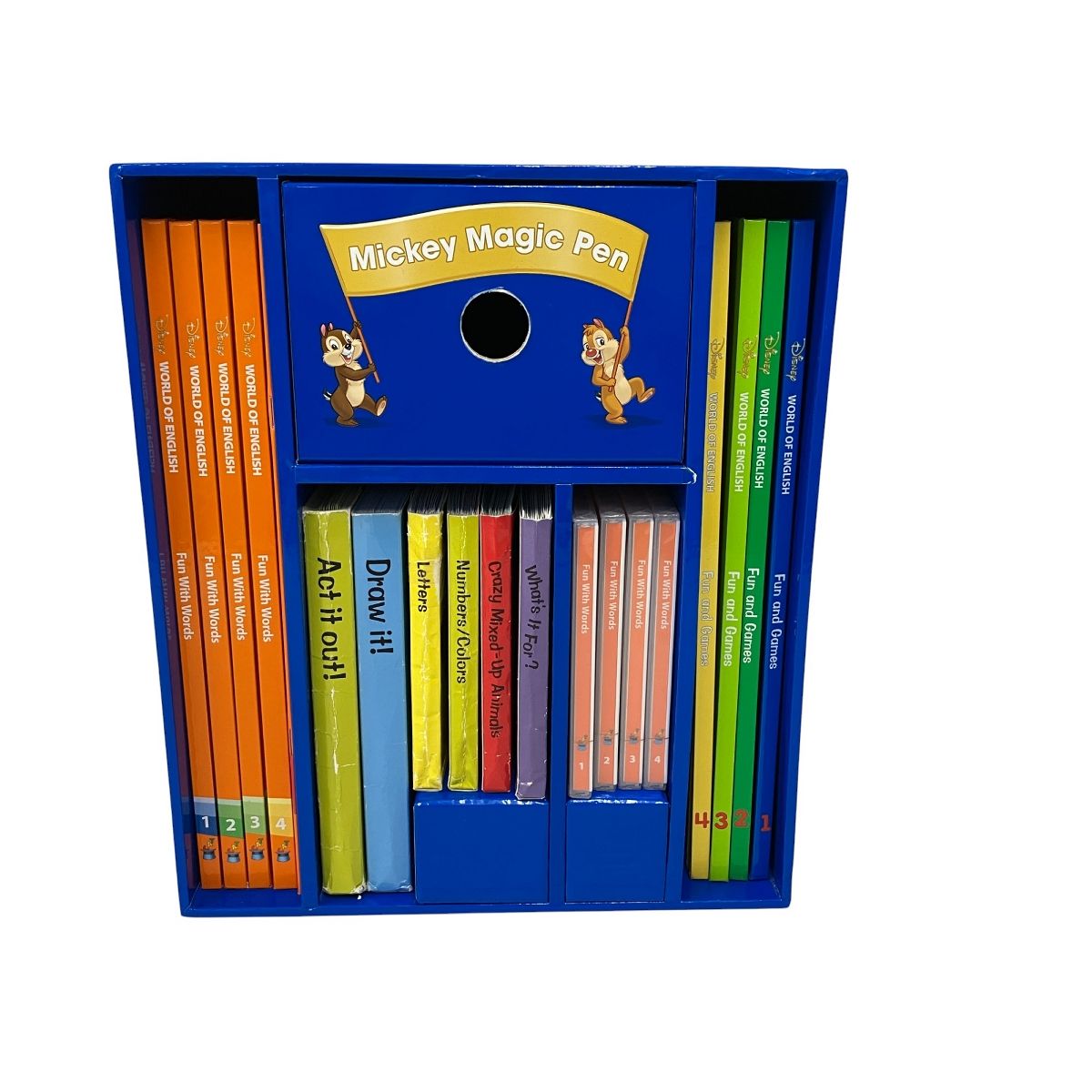 DWE 2021年 メインプログラム 絵本 CD マジックペン セット ディズニー ワールドファミリー 幼児 こども 英語 教材 O10358380