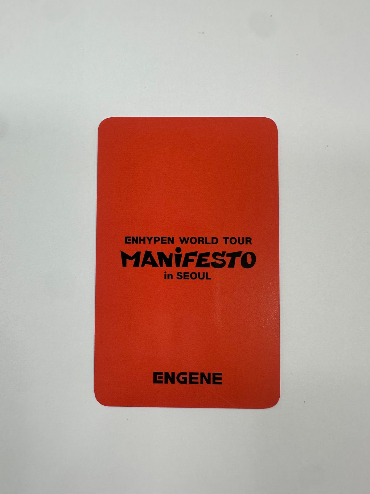 ENHYPEN MANIFESTO in SEOUL ソウルコン ニキ　トレカ ENHYPEN ニキ MANIFESTO in Seoul ソウルコン トレカ - メルカリ