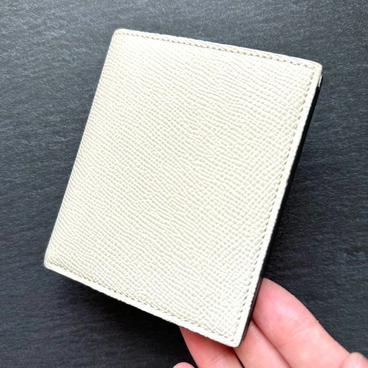 BONAVENTURA アイボリー 財布 ボナベンチュラ BONAVENTURA 二つ折り財布 アイボリー 美品 スモール