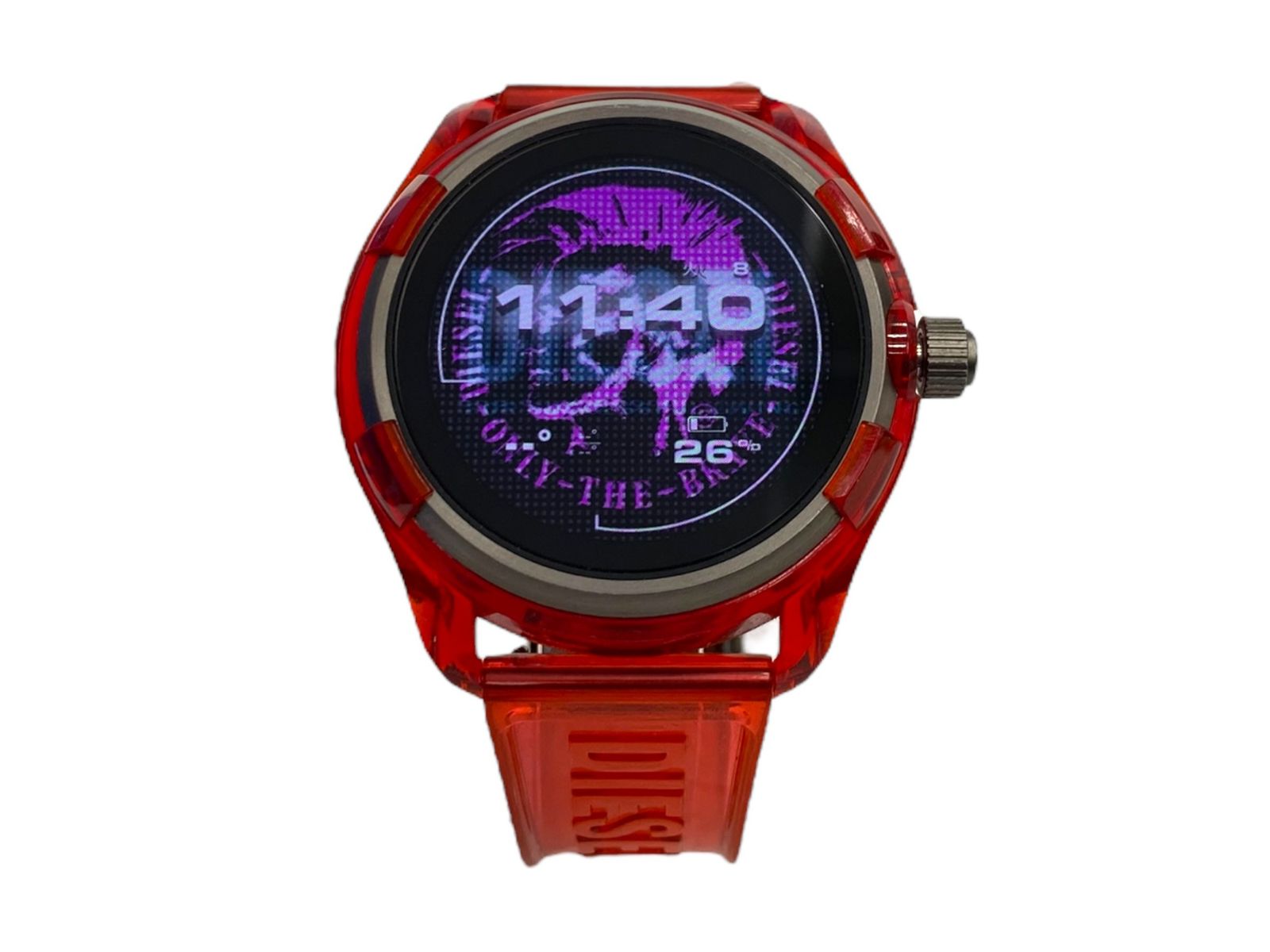 DIESEL DZT2041 Wear OS レッド/ブラック DIESEL ディーゼル 腕時計 スマートウォッチ レッド デジタル 赤 新品