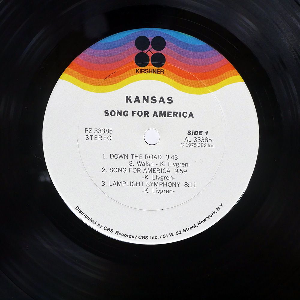 米 US盤 KANSAS/SONG FOR AMERICA/KIRSHNER PZ33385 LP - メルカリ