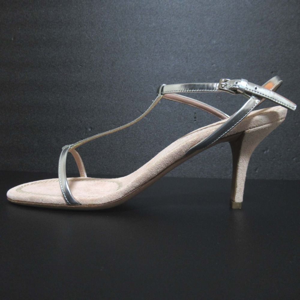 美品 JIL SANDER ジルサンダー レザー ピンヒール アンクル 美品 JIL SANDER ジルサンダー レザー ピンヒール アンクル