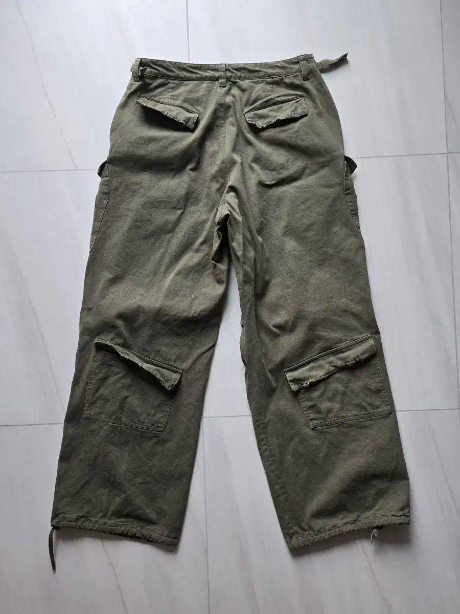 Nonnod ダブルポケット ヴィンテージ カーゴパンツ