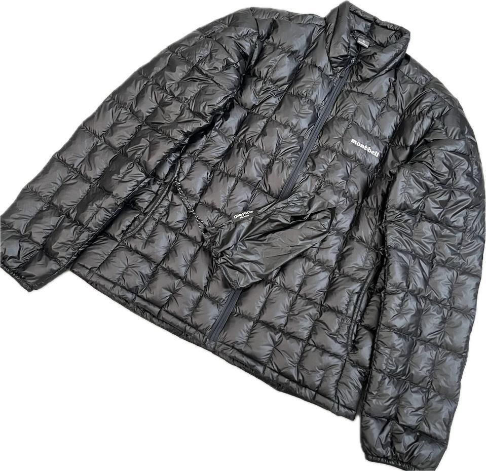 モンベル プラズマ1000 ダウンジャケット 1000FP ブラック XSサイズ プラズマ1000 アルパインダウン パーカ Men's｜モンベル