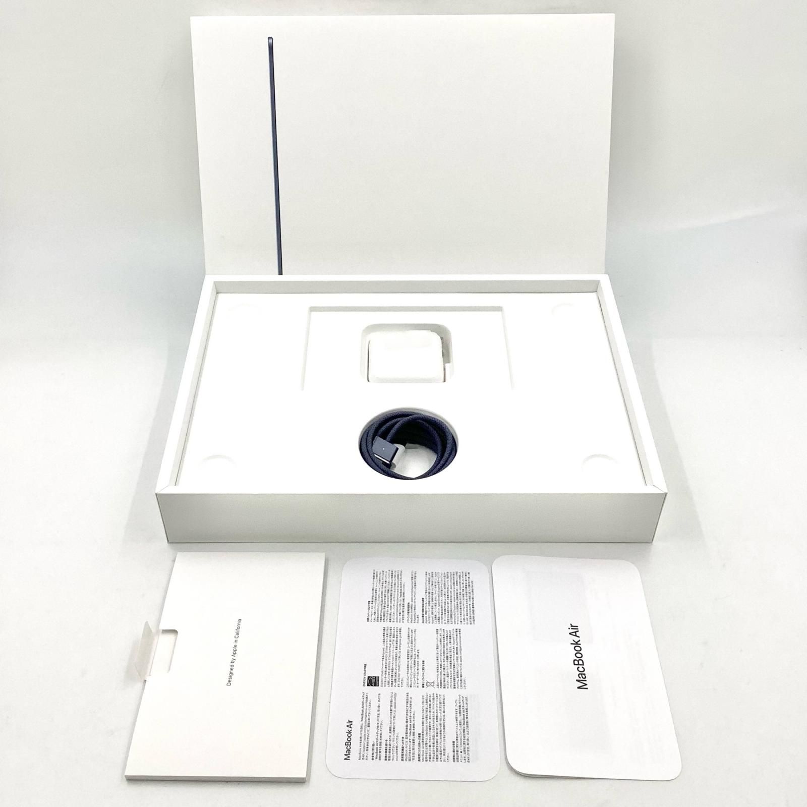 【美品】MacBook Air 256GB 充放電回数24回 本体 箱付属品付 美品】MacBook Air 256GB 充放電回数24回 本体 箱付属品付