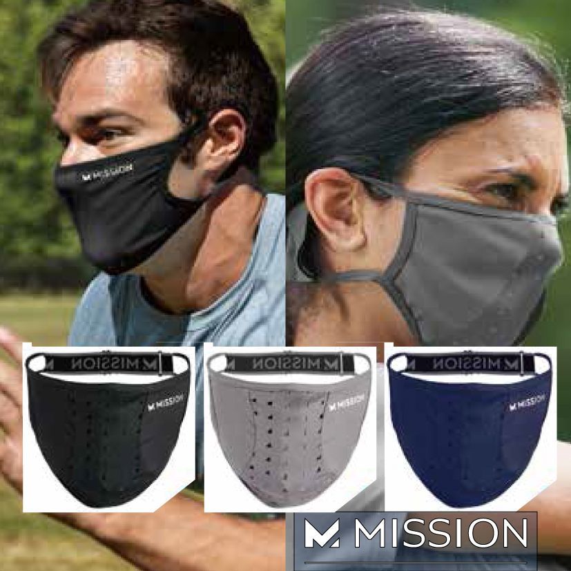 mask スポーツ時 スポーツマスク ジム かっこいい ブランド MISSION ミッション 布マスク 大人 洗える 黒 女性用 男性用 布 マスク スポーツ メーカー