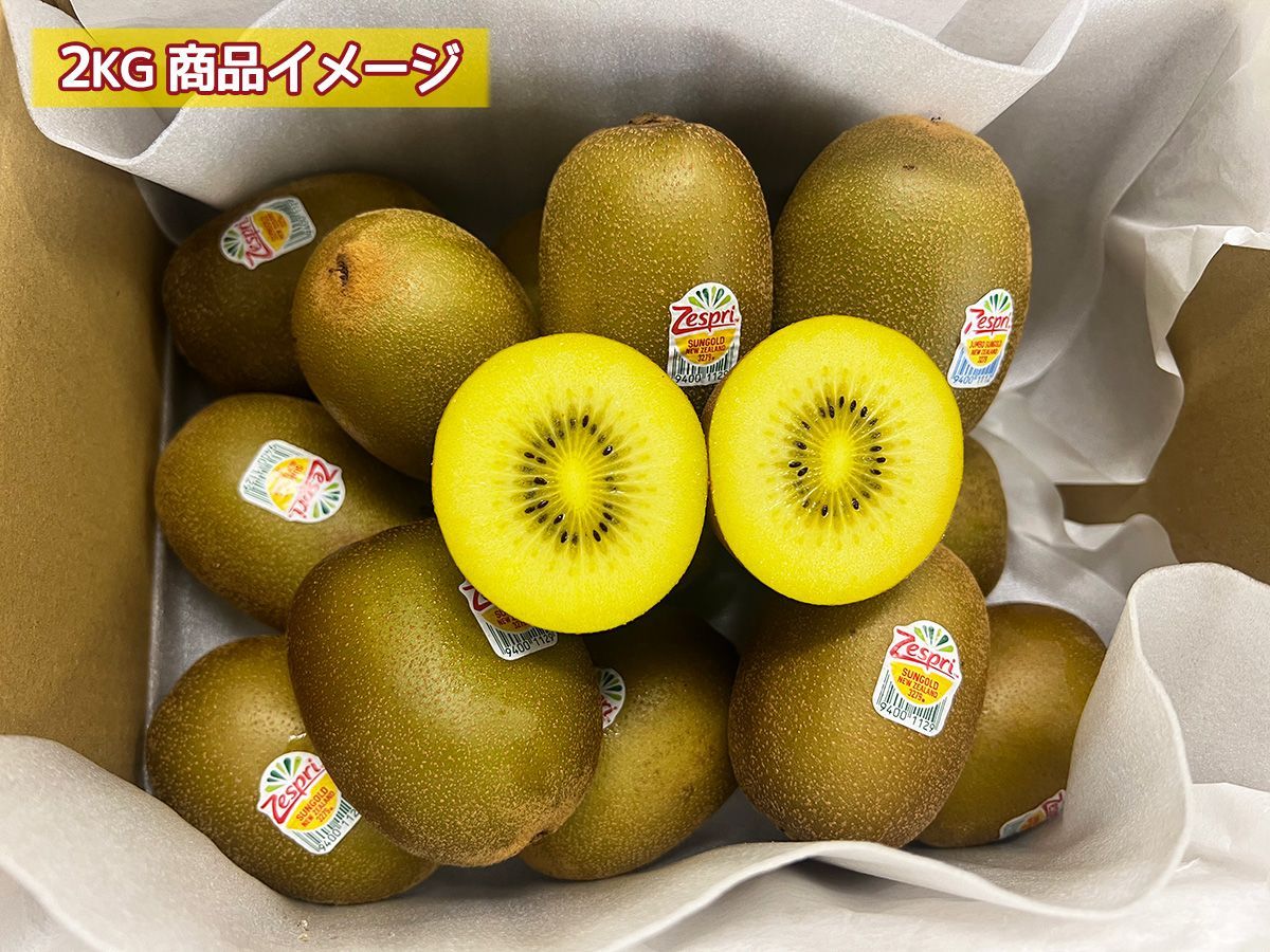 ＜ゼスプリ＞サンゴールドキウイ 約2kg 10〜16玉 大玉 ニュージーランド産 秀品 新鮮ゴールデンキウイ 甘味が強い厳選輸入フルーツ NZ産 キウイ 果物 奇異果 家庭用 お中元 贈答用 母の日 果物ギフト 四季の広場 ＜国内検品発送＞