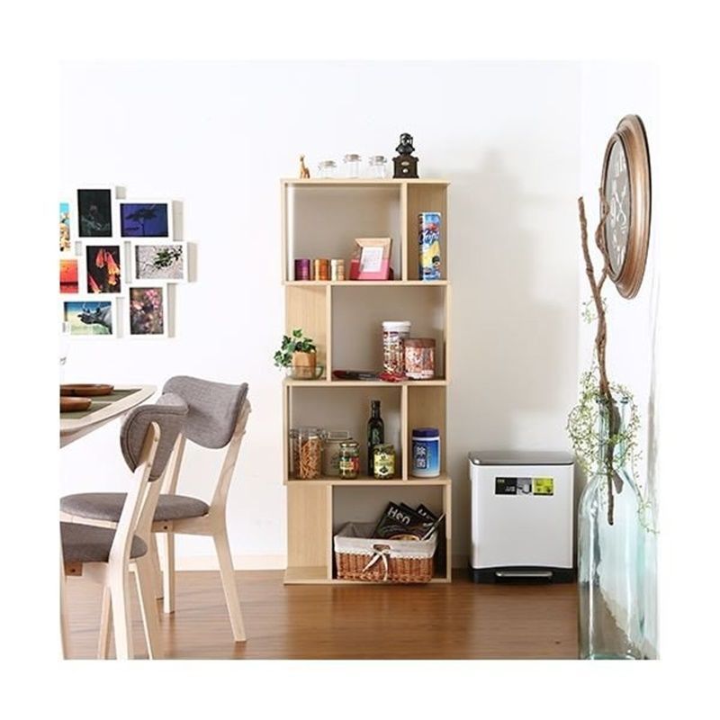 ディスプレイシェルフ 4段 幅59cm【全3色】[1449] 木目調オープン