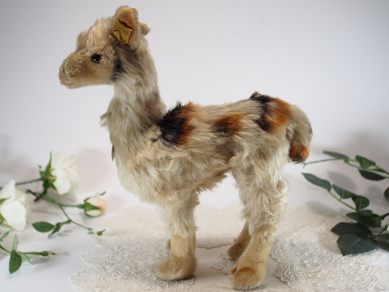 送料無料★シュタイフ★Llama 28cm/Lama オールID's完品★リャマ/ラマ★Steiff