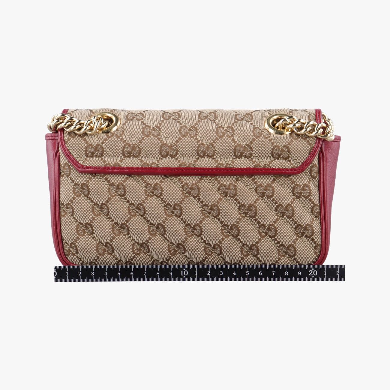 グッチGucciGGマーモントベージュ×レッド×マルチカラーキャンバス×レザー446744D031692815
