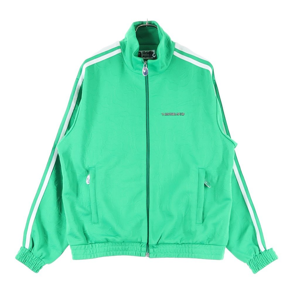 A BATHING APE アベイシングエイプ LINE CAMO JACQUARD BATHING APE LOGO RELAXED FIT TRACK JACKET