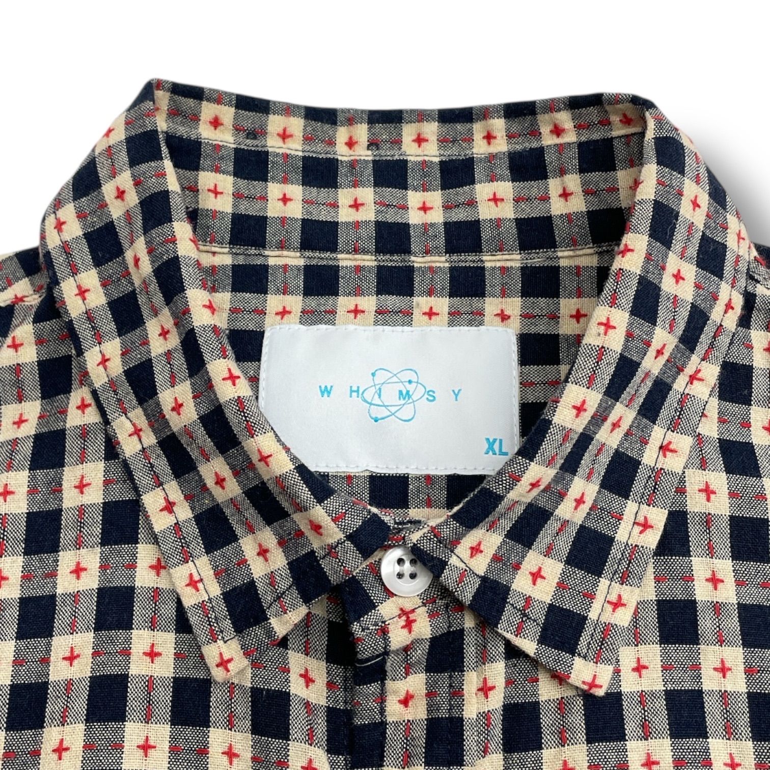 WHIMSY ウィムジー STITCHED GINGHAM S/S SHIRT 半袖シャツ チェック柄 