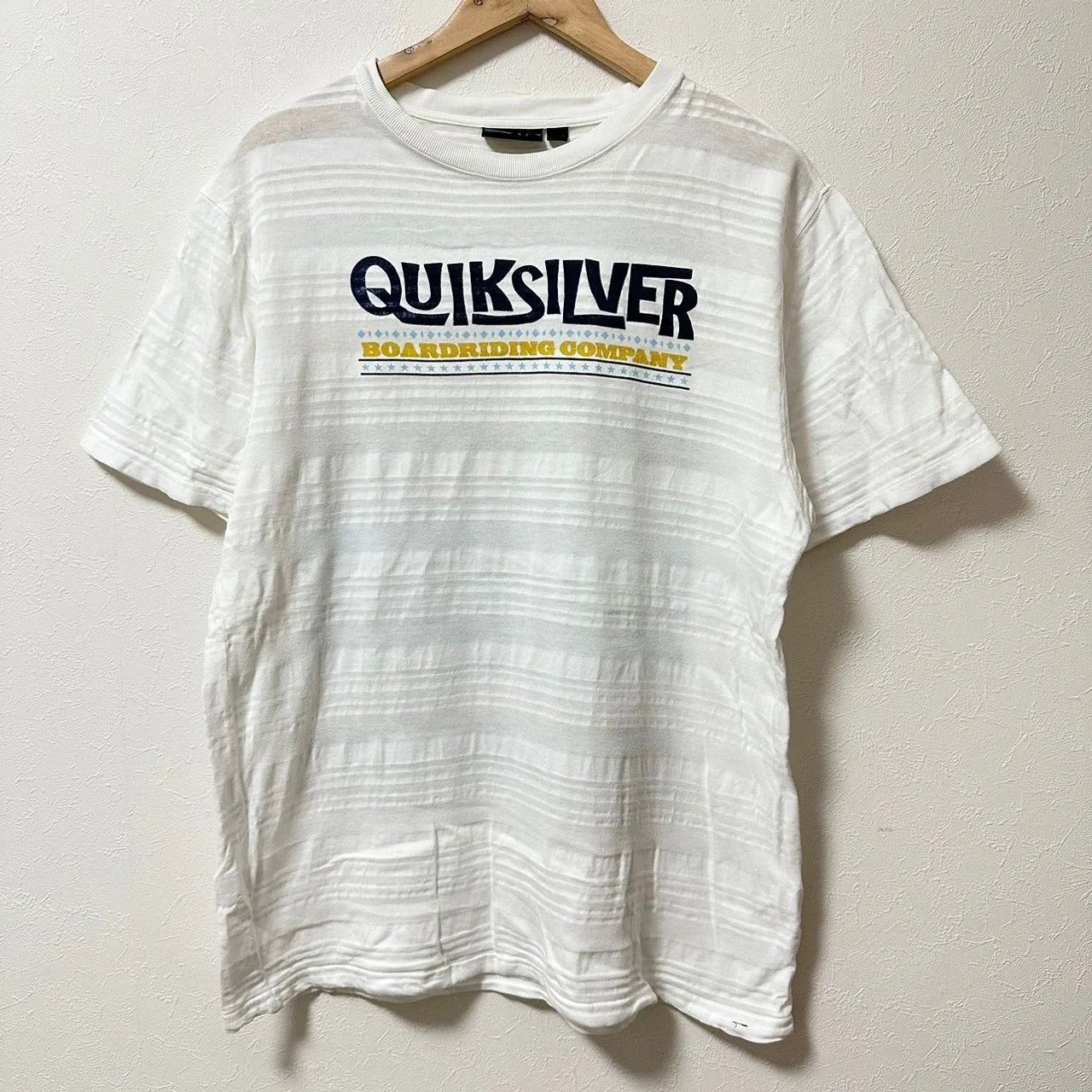 w^)b QUIKSILVER クイックシルバー 半袖 Tシャツ プリントT バッグ