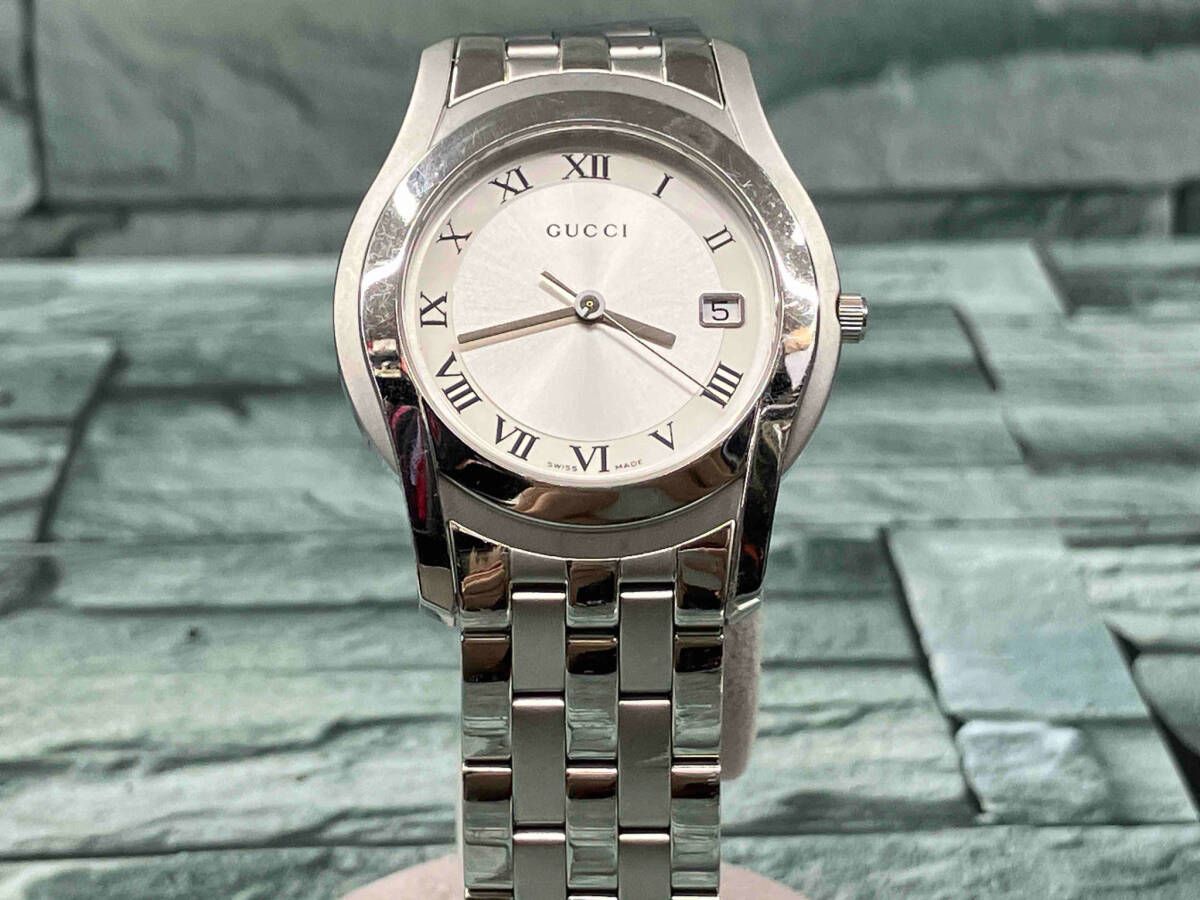 GUCCI グッチ⁄シェリーライン⁄デイト⁄クォーツ⁄5500M⁄B GUCCI グッチ 5500M