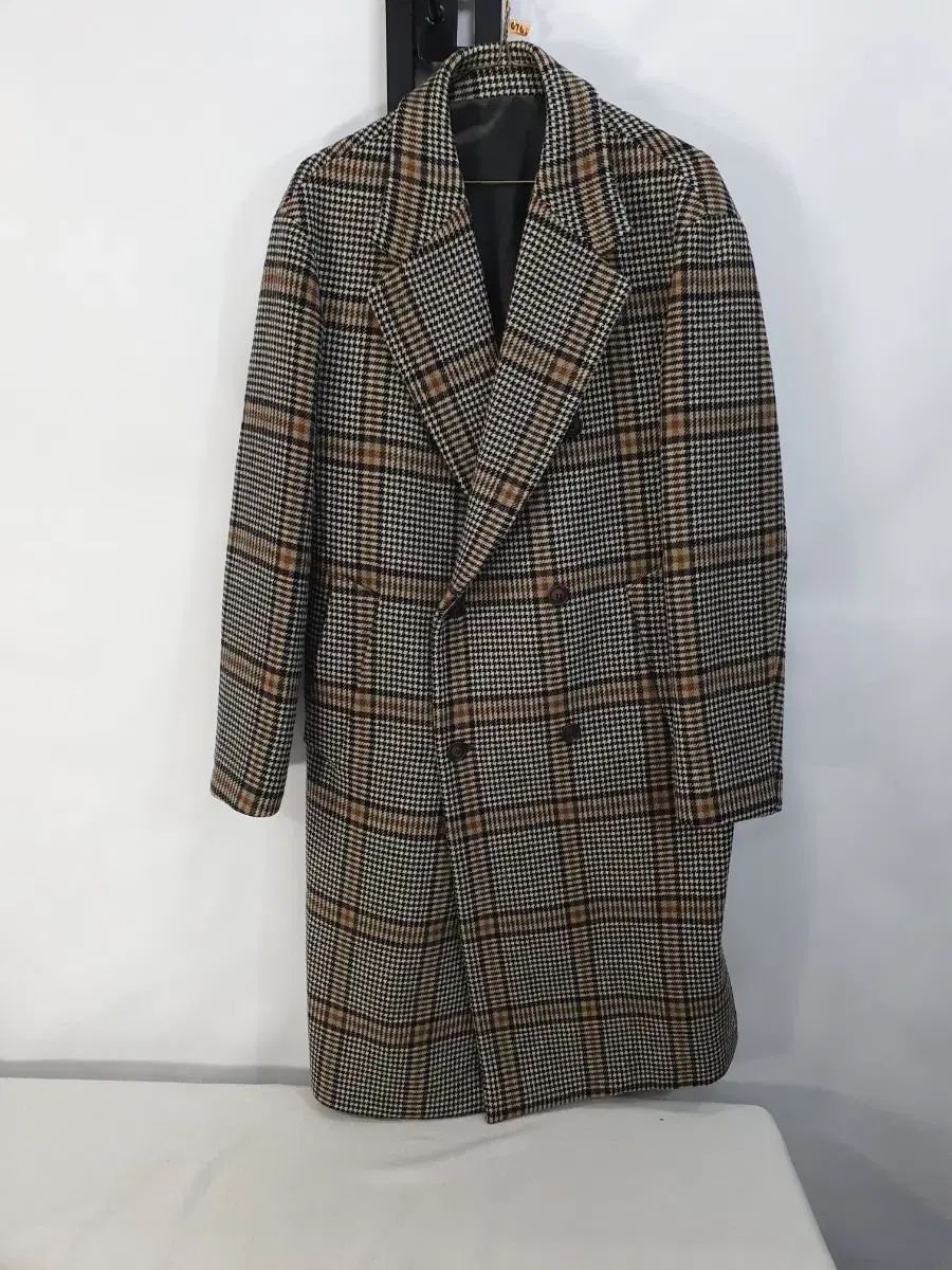 ZIOSONGZIO ウール コート ベルト ポイント マルチ CHECK オーバーサイズ 95