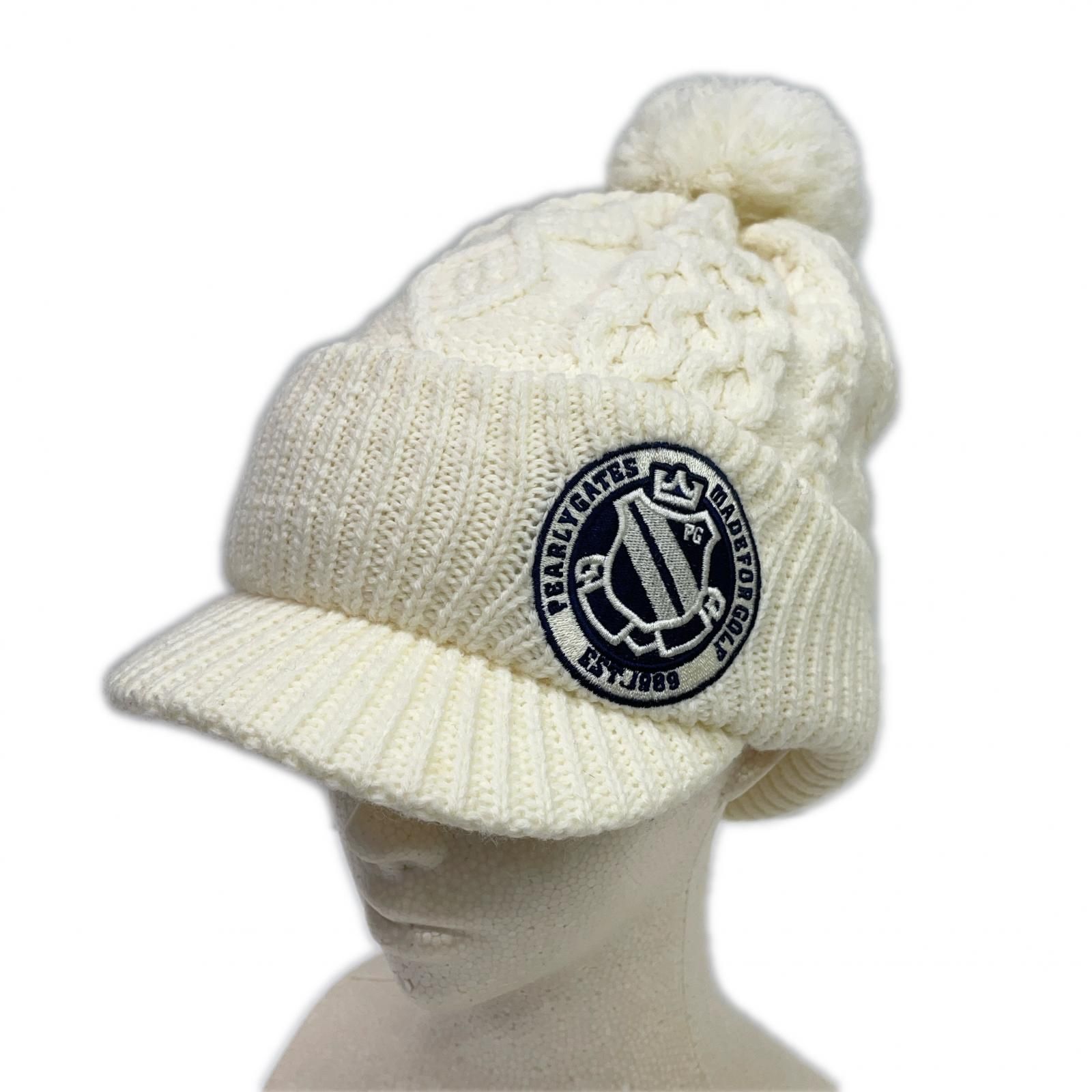 PG フリース耳あて付きニット帽 黒 PG フリース耳あて付きニット帽 黒