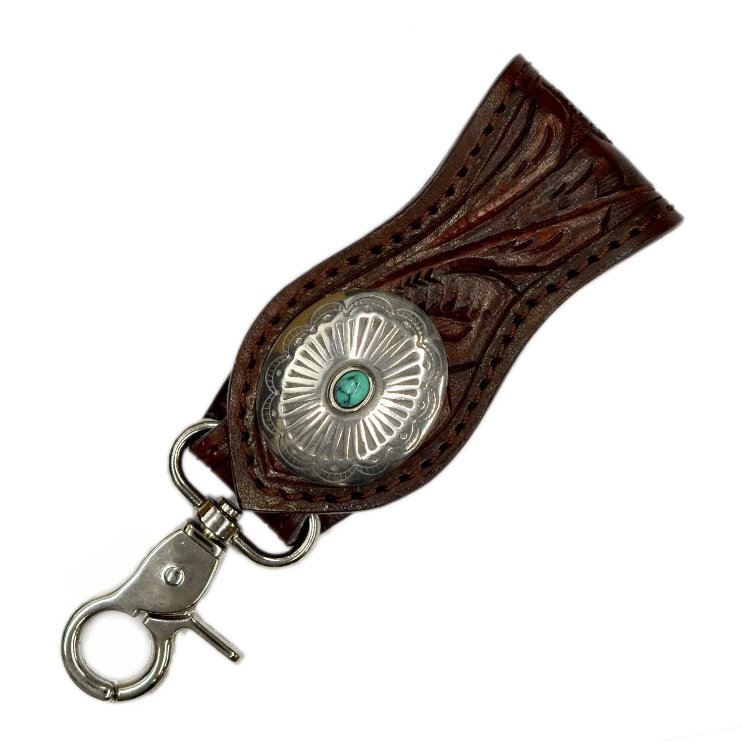 在庫セール コンチョ 長財布 ベルト付き バイカーズウォレット 恐 