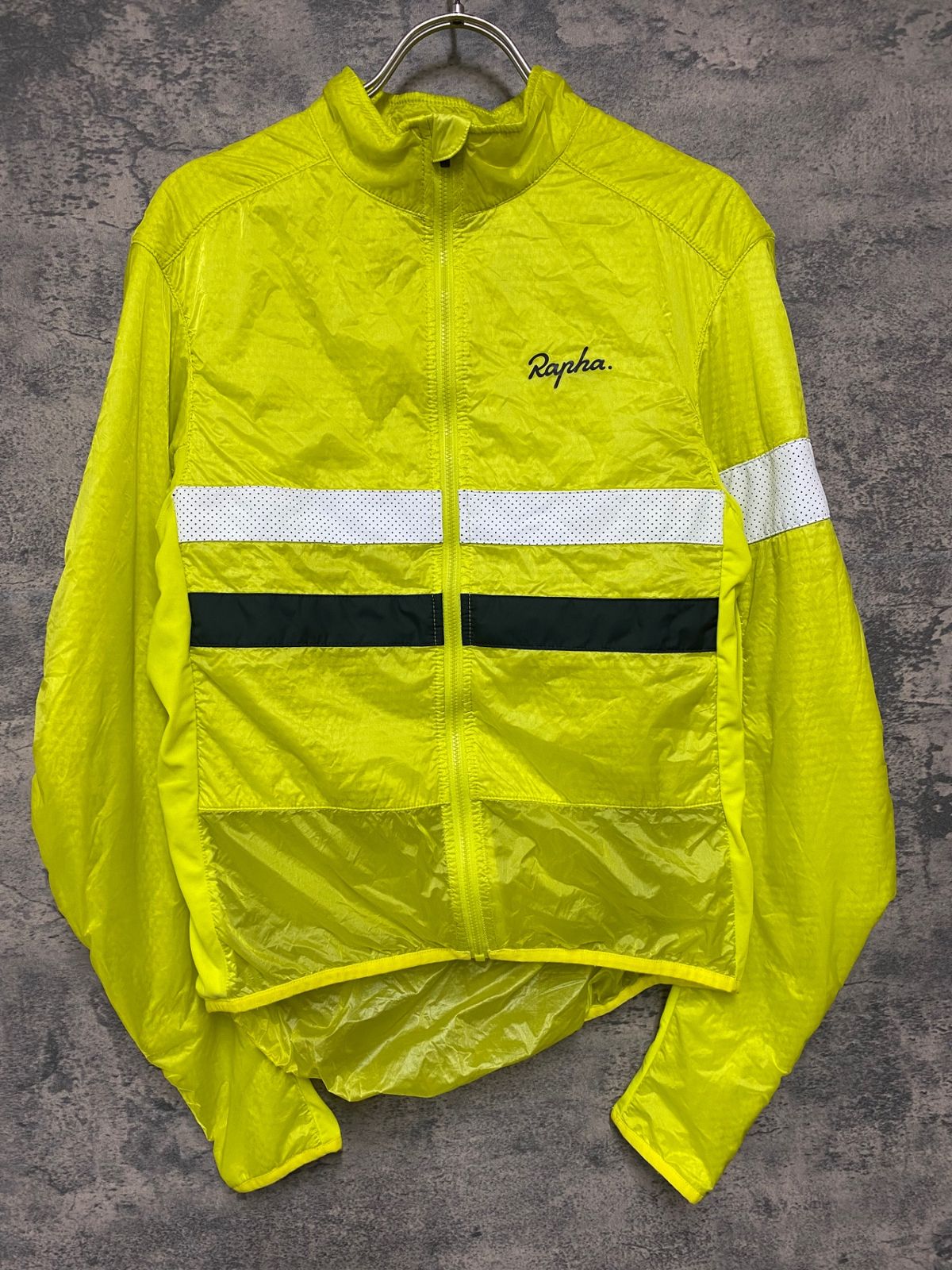 JM219 ラファ Rapha MEN S BREVET INSULATED JACKET 長袖 サイクルジャケット 黄 M