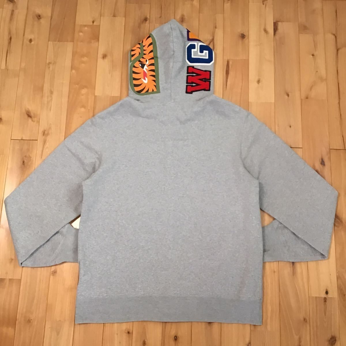 ☆2XL☆ WGM シャーク パーカー グレー shark full zip hoodie a