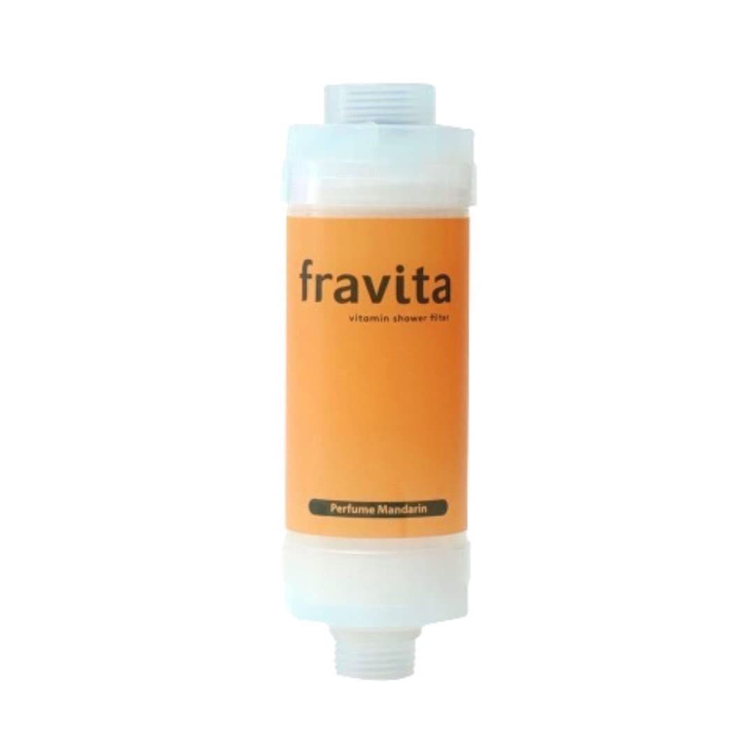 fravita 美活ビタミンシャワーフィルター (パフュームマンダリン)あらゆるシャワーヘッドに簡単取付！ イギリス製高級ビタミンC使用 塩素除去  99.9パーセンテージろ過 アロマ 160.0 grams 1 - メルカリ