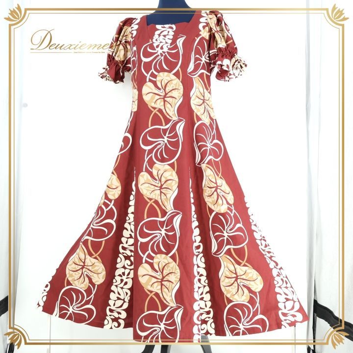 日本製 フラダンス衣装】ピンク MENEHUNE PLANTETION ドレス