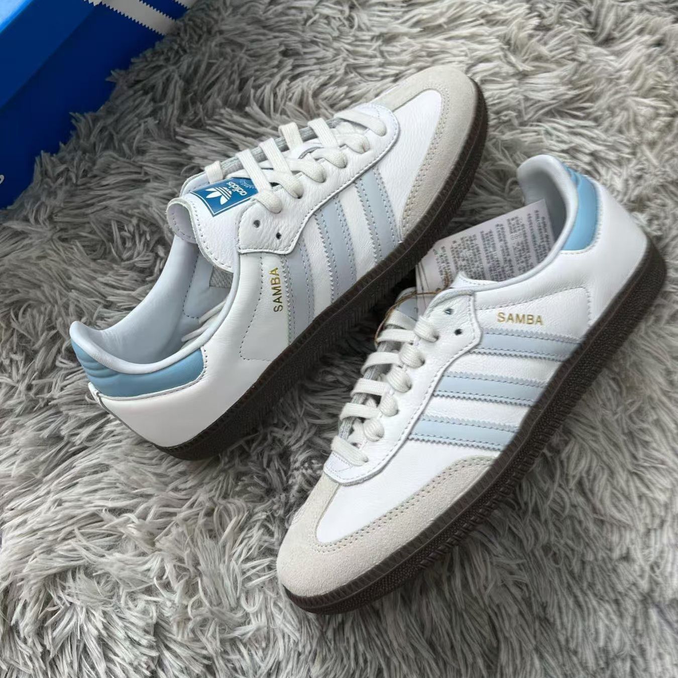 アディダス サンバ OG SAMBA OG クリアスカイブルー（ADIDAS ORIGINALS SAMBA OG FOOTWEAR WHITE/CLEAR SKY/BLUE アディダス オリジナルス サンバ OG JI2003