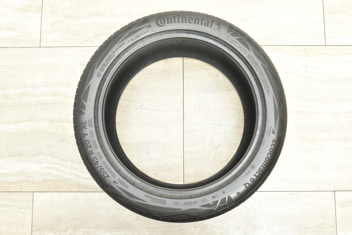 バリ溝 コンチネンタル エココンタクト6 255|45R20 2025年製造 2本 BMW承認 7シリーズ X3 アウディ Q4 Q5 グレカーレ エクストレイル TRITUETUBI_COM