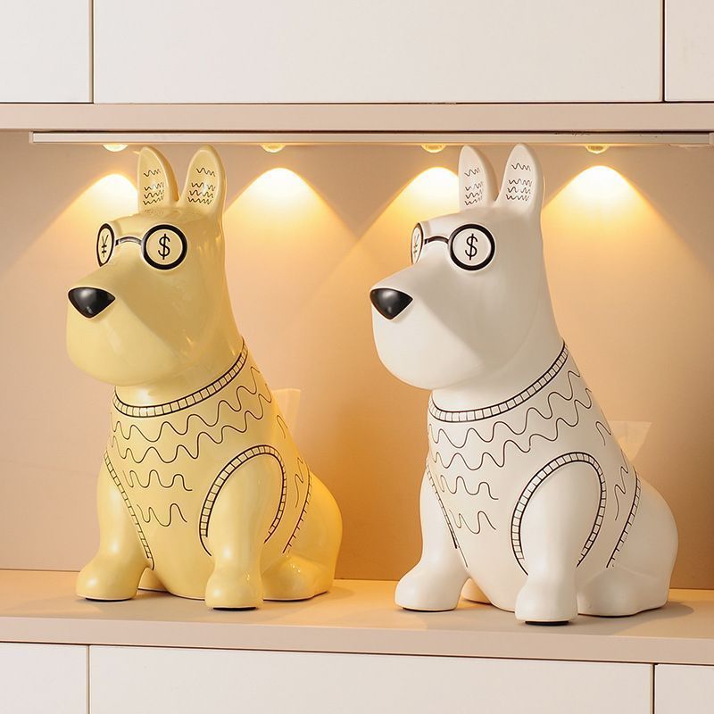 ハルシュタット陶器羊の置物 2体セットヴィンテージヨーロッパ オブジェ