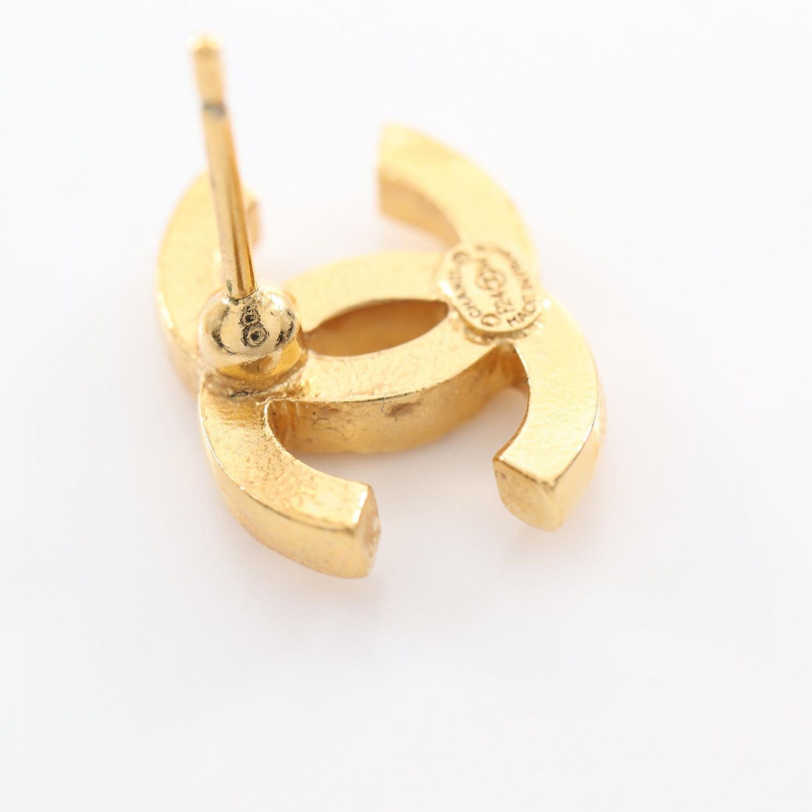 シャネル CHANEL ピアス ココマーク マトラッセ F24M GP（ゴールド