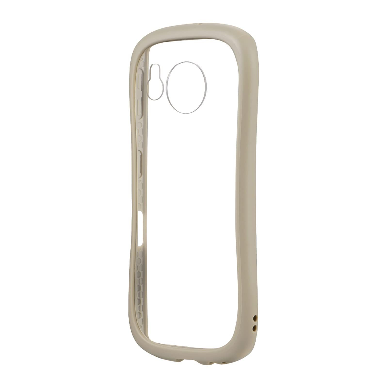 ルプラス AQUOS sense7 SH-M53C/SHG10 耐傷・耐衝撃ハイブリッドケース 「ViAMO freely」 ベージュ LN-M22WQ2VMFBG