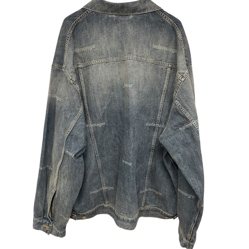 バレンシアガ BALENCIAGA ロゴデニムジャケット 745047 ブルー