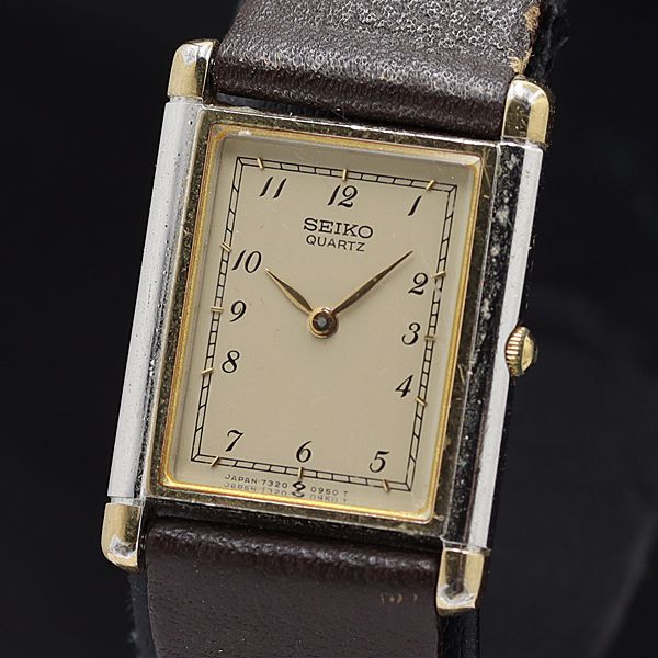 ヴィンテージ セイコー 7320-5060 タンク ローマン文字盤 稼働品 SEIKO - ヴィンテージ SEIKO SOLAR タンク ローマン文字盤 稼働
