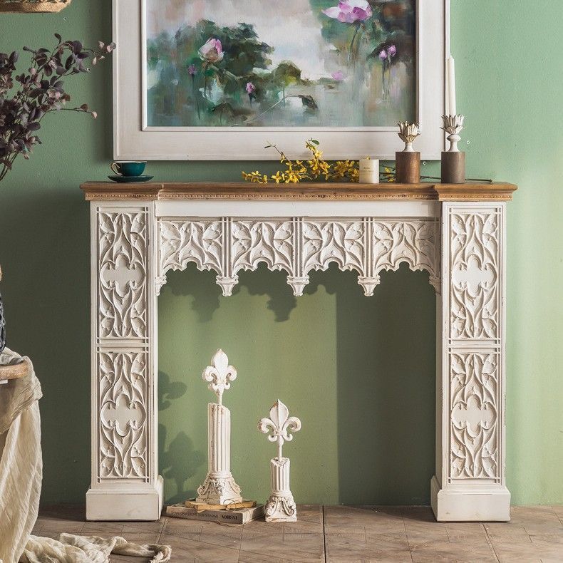 マントルピース ヴィンテージ調 大きめ おしゃれ かわいい