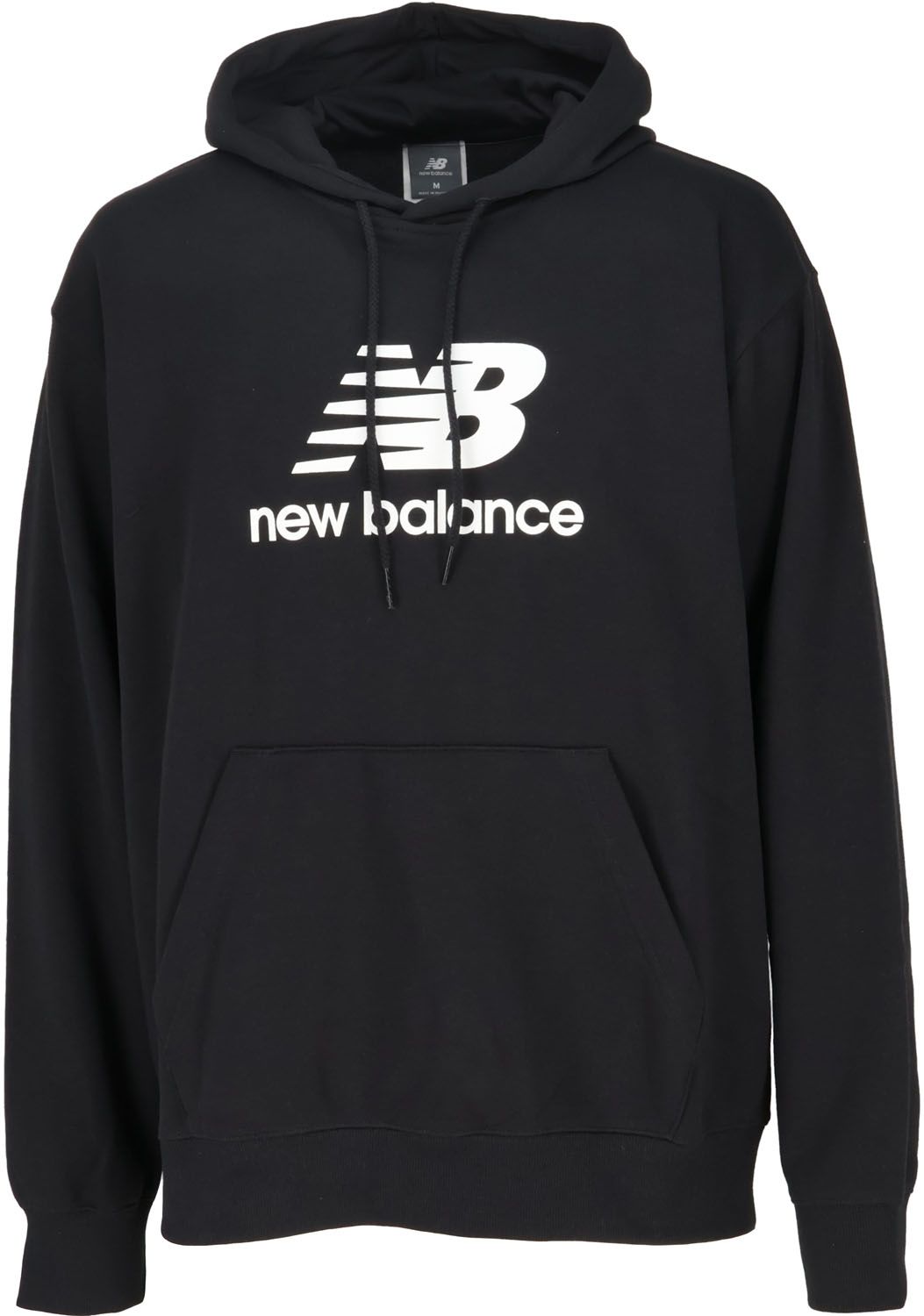 ニューバランス New Balance Sport Essentials Stacked Logo スウェットフーディ メンズ パーカー ロゴ シンプル フレンチテリー スポーツウェア トレーニング MT41501 BK ブラック