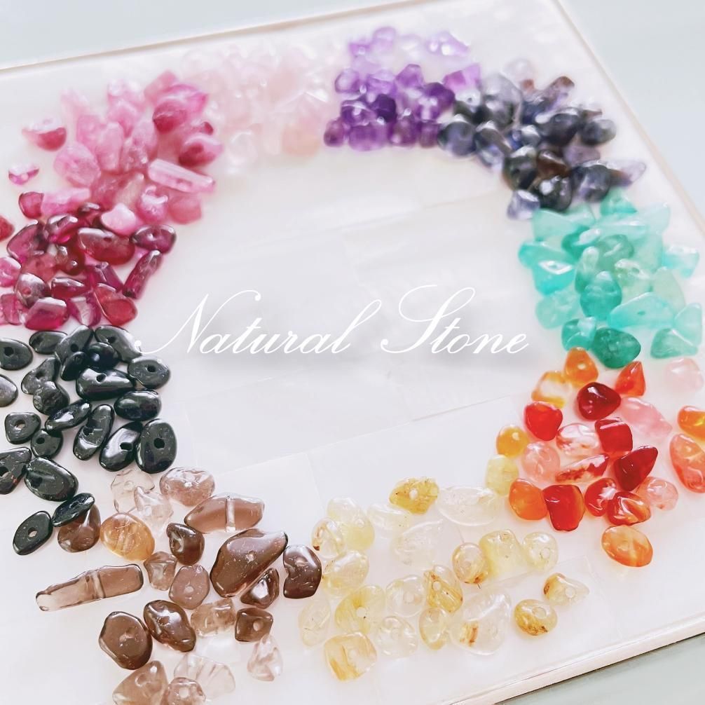 選べる天然石、さざれ石❣️4つで460円❣️コメント必須です(*^^*) NS-27 【人気♪ 】天然石さざれ♡10色 アソート 詰め合わせChic No