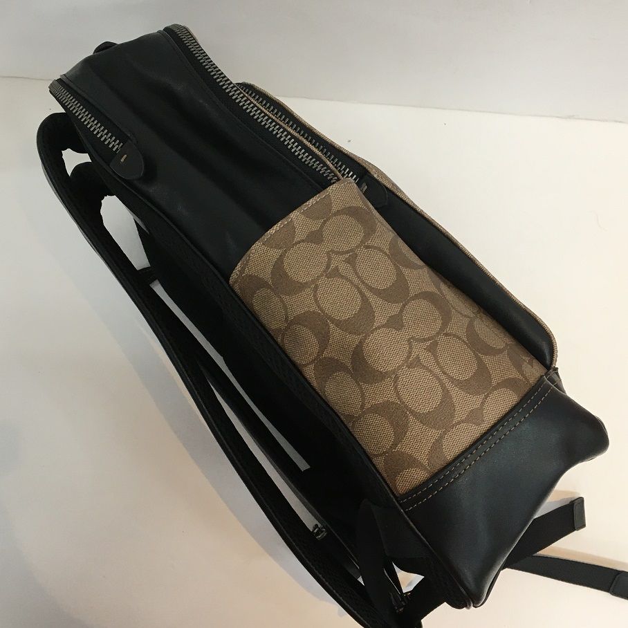 【美品】 コーチシグネチャーグラハムブロックドウィズヴァ―シティ リュック グラハム バックパック シグネチャー キャンバス ウィズ ヴァー