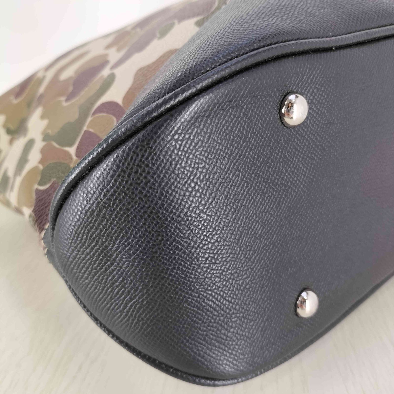 鎌倉シャツ　WEST END RULE トートバック 美品】WEST END RULE 鎌倉シャツ トートバッグ クロコ型押し A4