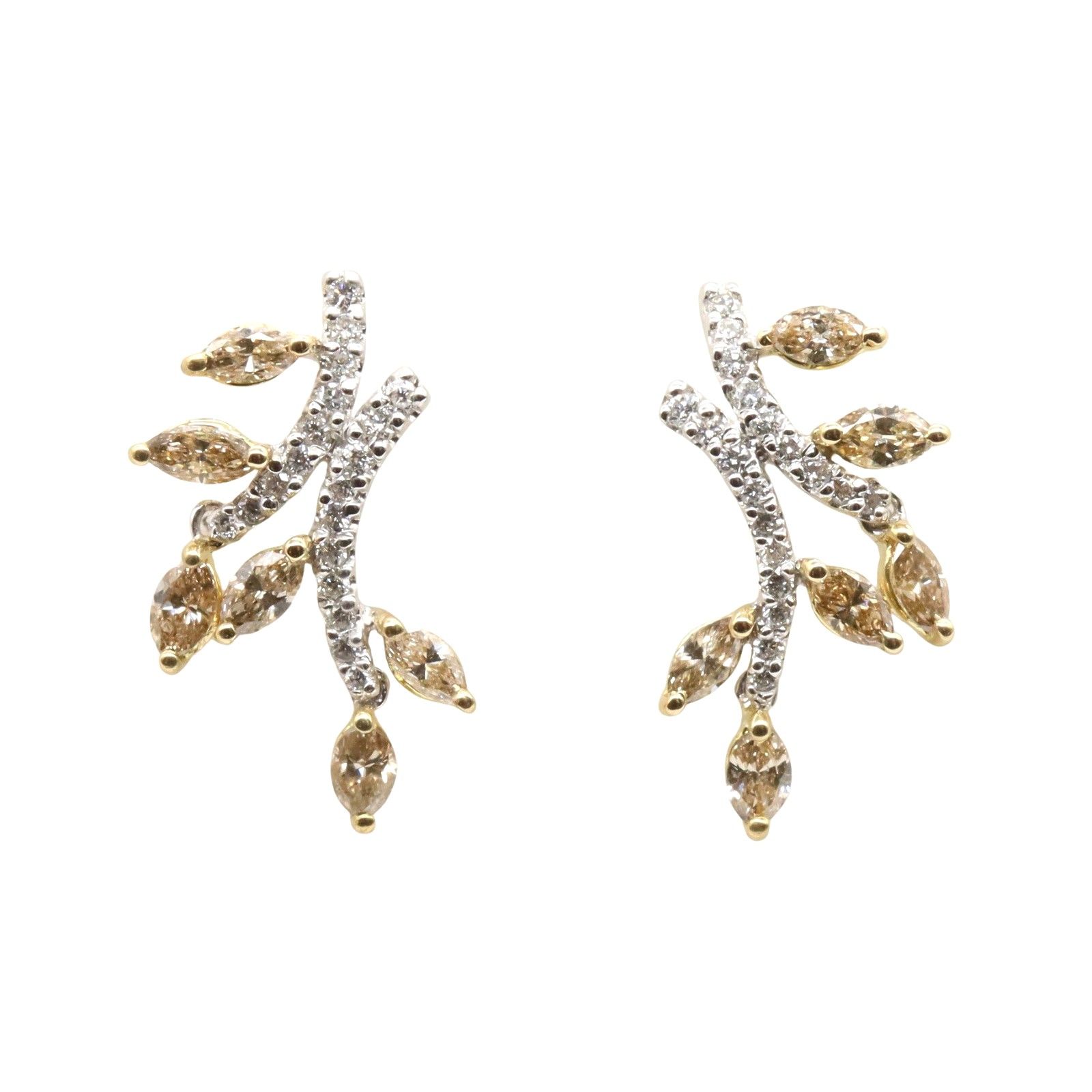 ジュエリー JEWELRY ピアス ダイヤモンド ピアス ﾀﾞｲﾔ 4.0g K18 イエローゴールド K18WG ホワイトゴールド ピアス レディース Used A