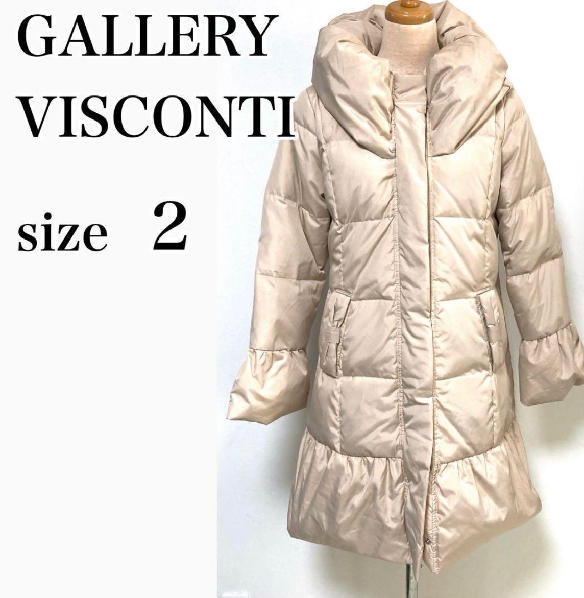 GALLERY VISCONTI ギャラリービスコンティ ダウンコート 2 M フリル 