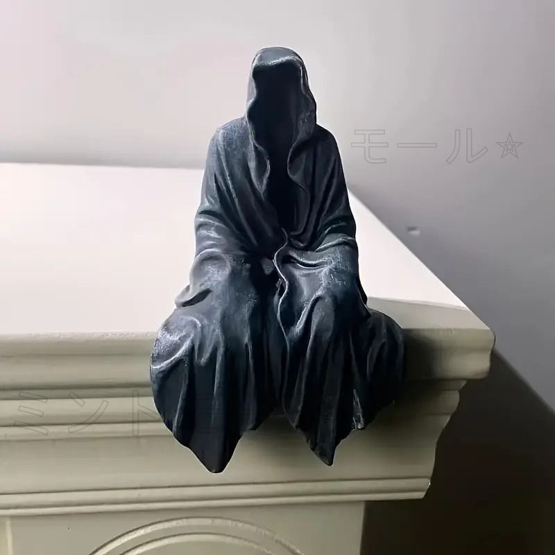 新しい未使用 グリムリーパー ゴースト オブジェ 置物 彫刻 ハロウィン ハロウィーン インテリア 装飾 デコレーション パーティ パーティグ