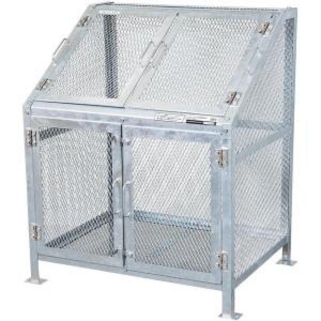 グリーンライフ メッシュごみ収集庫 組立式 KDB-900N W960×D760×H1120ｍｍ 大型 ゴミ収集 ゴミステーション 屋外