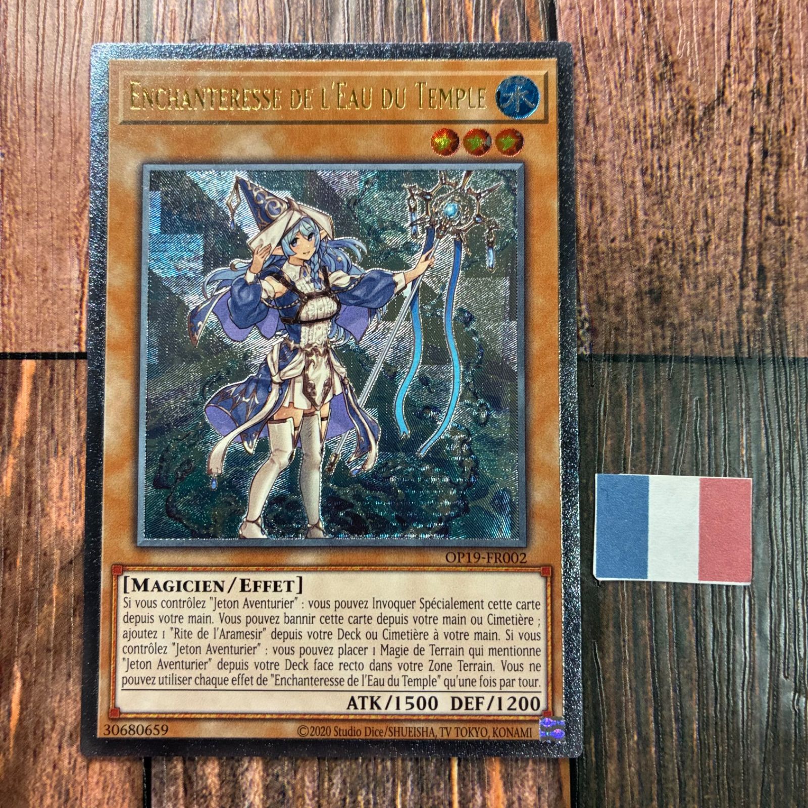 遊戯王 フランス版 EU版 聖殿の水遣い レリーフ - メルカリ 遊戯王 聖 