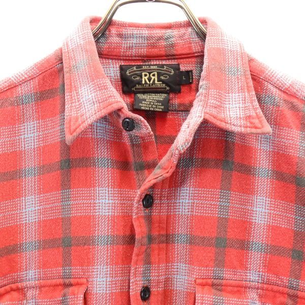 RRL ヘビーネルシャツ 三ツ星黒タグ(RRL(ダブルアールエル RRL ヘビーネルシャツ 三ツ星黒タグ(RRL(ダブルアールエル