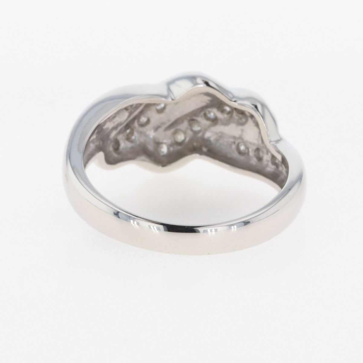 メレダイヤ デザインリング プラチナ 指輪 リング 12.5号 Pt850 