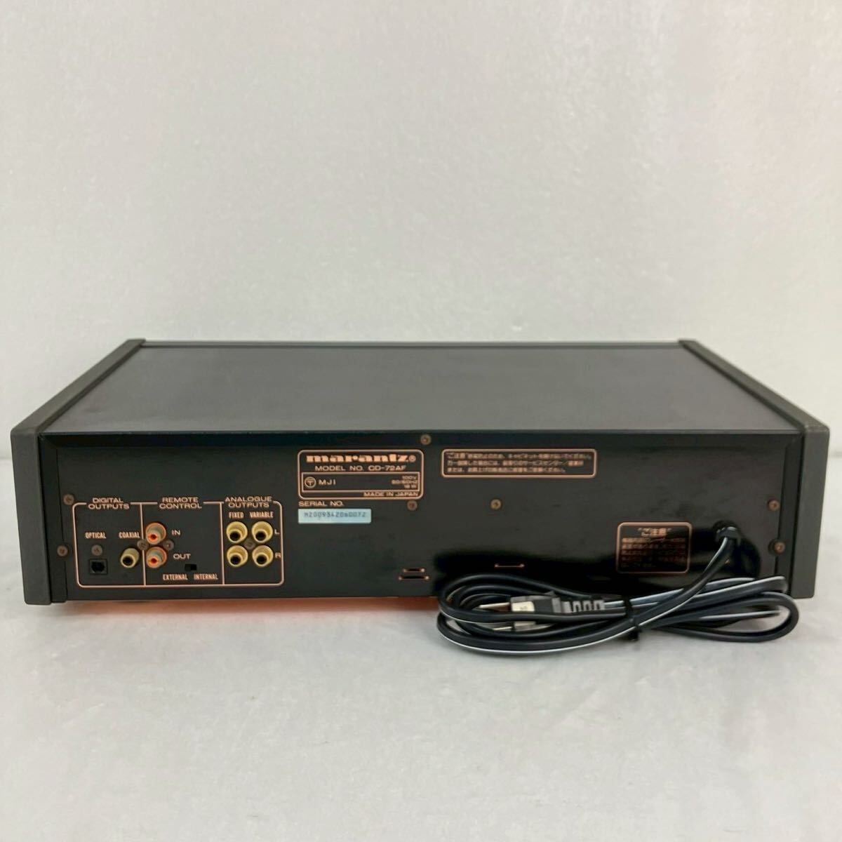 Marantz マランツ CD-72a CD-72AF コンパクトディスクプレーヤー
