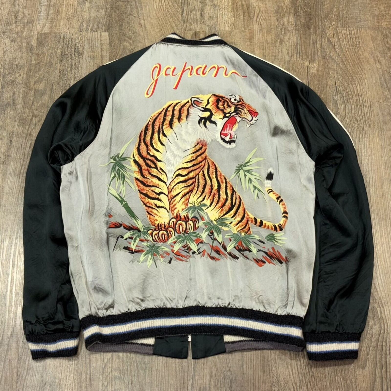 スカジャン 港商 スペシャル テーラー東洋 インディゴ 虎 富士山 鷹 激レア スカジャン 港商 スペシャル テーラー東洋 インディゴ 虎 富士山 鷹 激