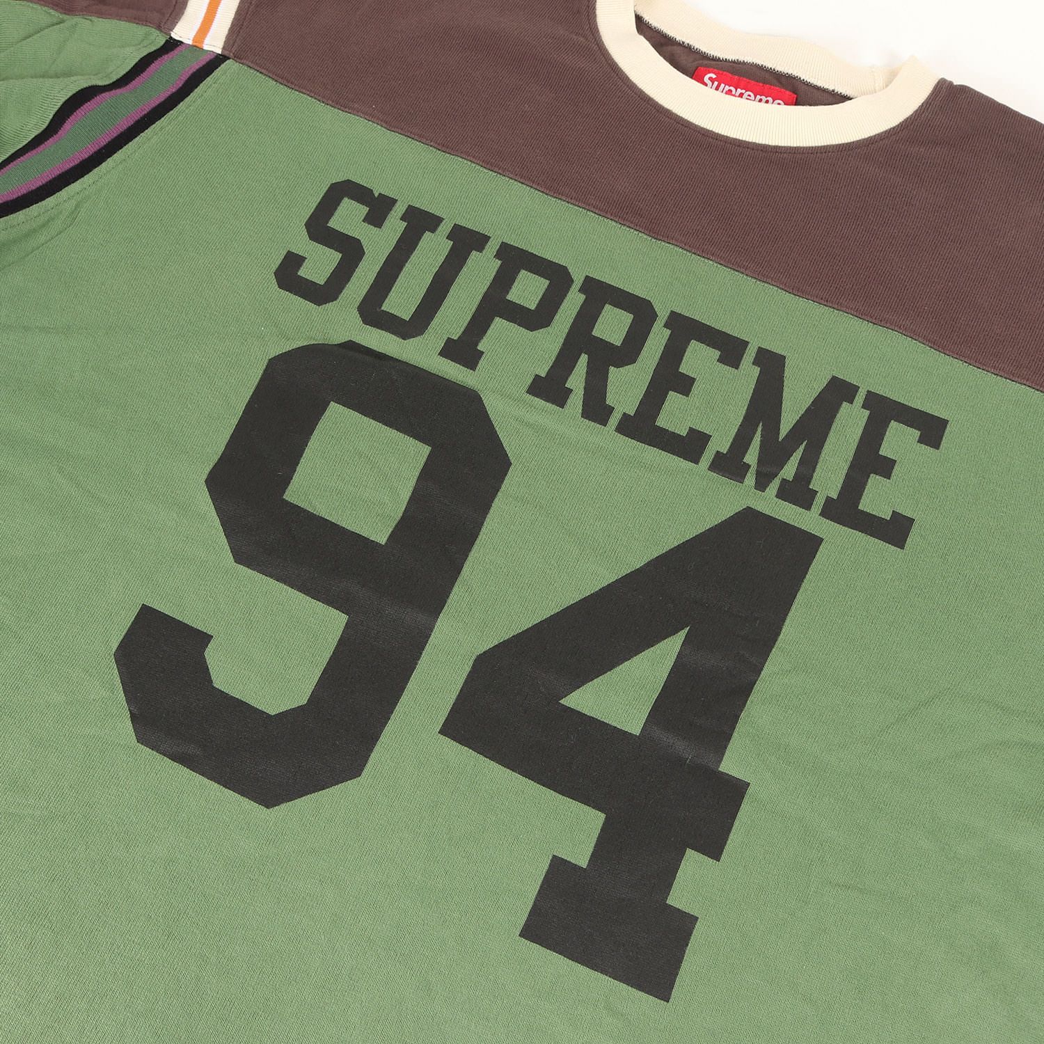 グリーンSupreme Split S/S Football Top XL