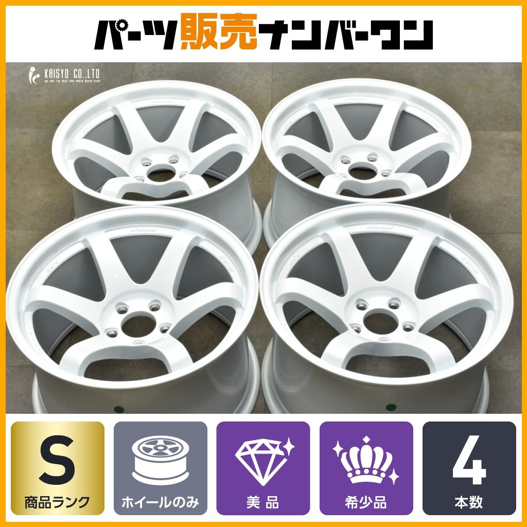 将軍 SHOGUN S-09 RACE SPEC 18in 10.5J 15 PCD114.3 ホワイト スカイラインGTR R34 BNR34 R33 BCNR33 R32 BNR32