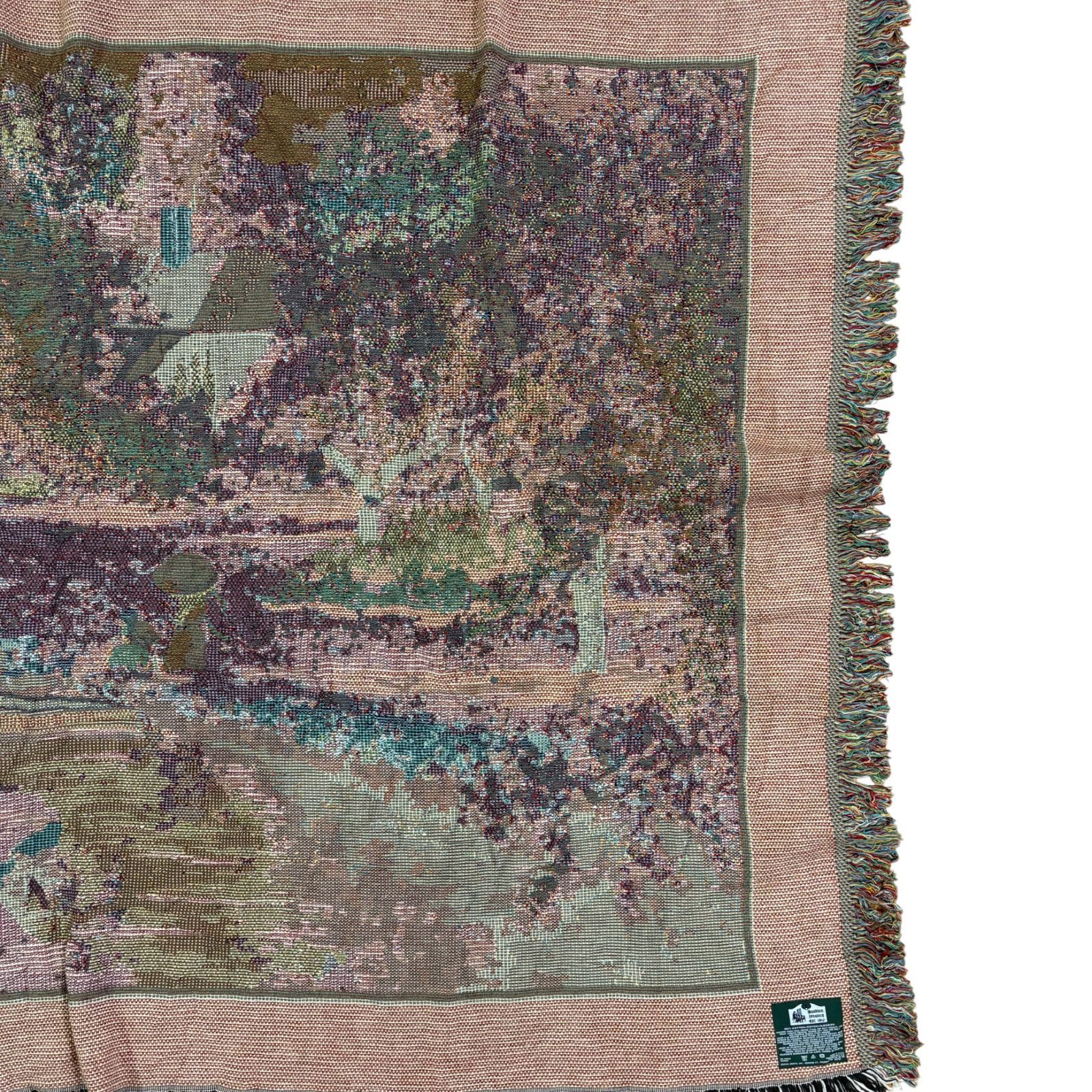 vintage ラグ カーペット マルチカバー USA製、アート、風景、花450 vintageラグ カーペット USA製 庭園 絵画 風景 1555 - メルカリ